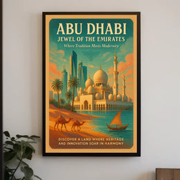 Abu Dhabi Jewel of the Emirates Cultural or Heritage Poster