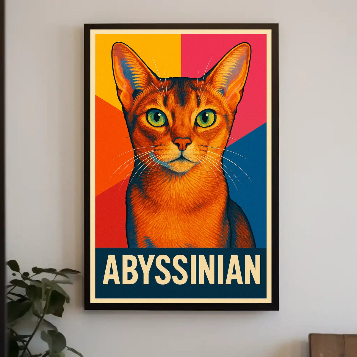 Abyssinian Cat Art Poster