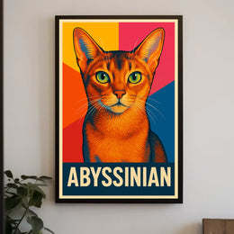 Abyssinian Cat Art Poster