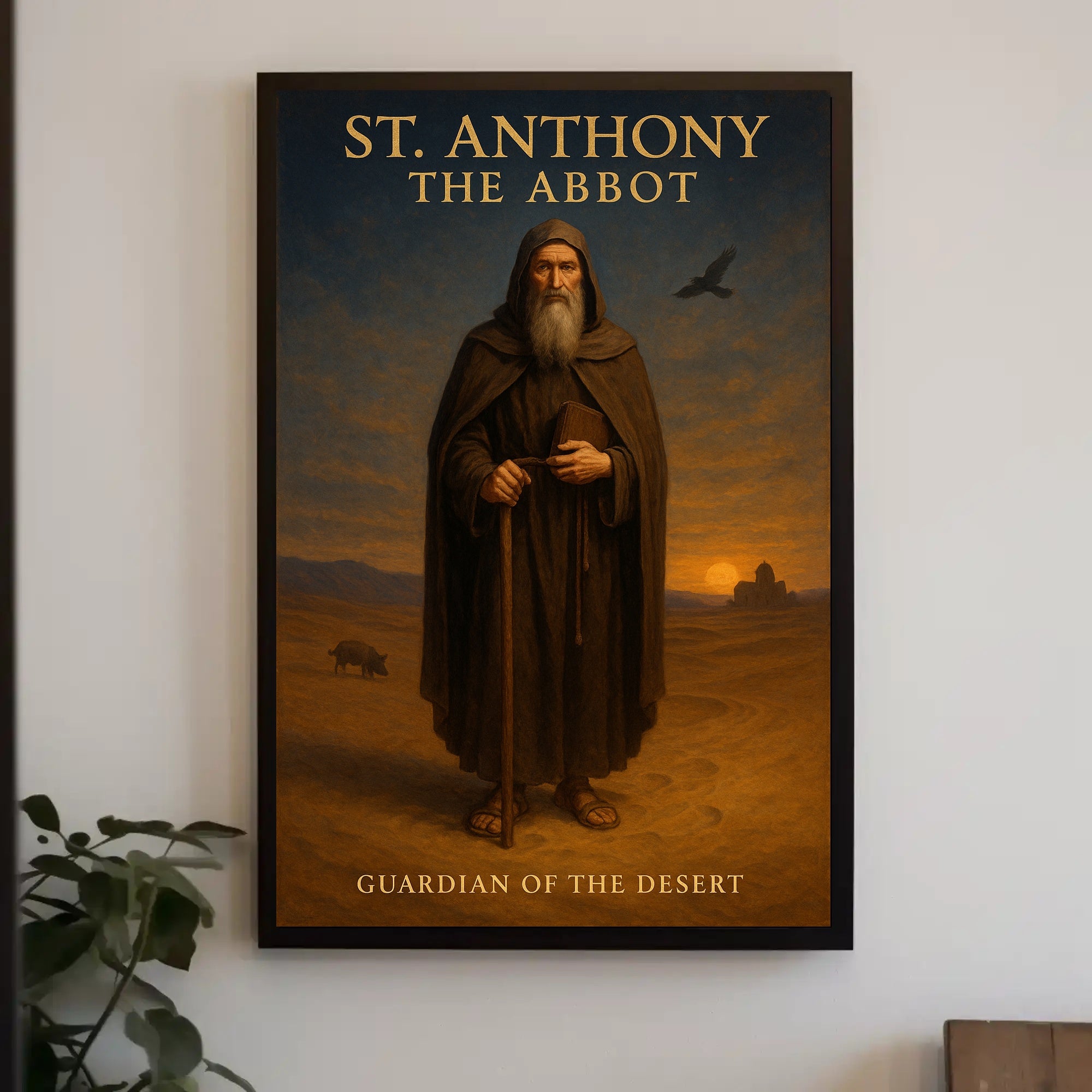 St. Anthony Desert Reverence Cultural or Heritage Poster PosterGoat