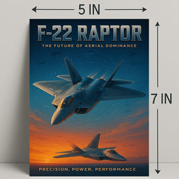 F-22 Raptor The Future of Aerial Dominance Poster PosterGoat