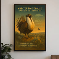 Greater Sage-Grouse Sentinel of the Sagebrush Sea Poster