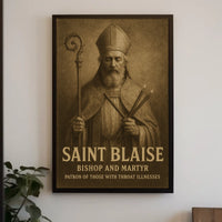 Saint Blaise Bishop And Martyr Poster
