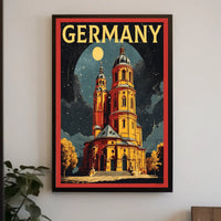 Germany Under the Moonlight Poster