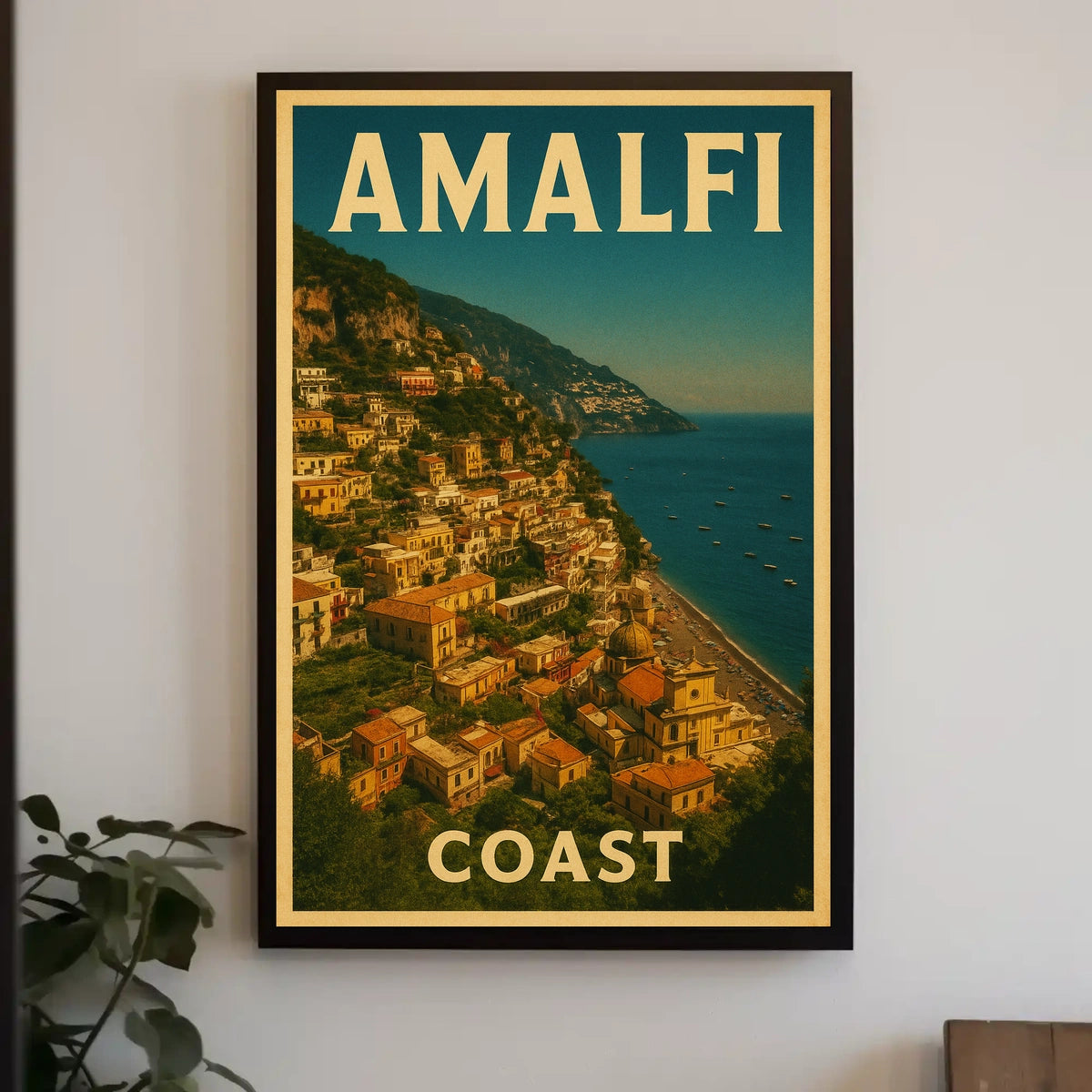 Amalfi Coast Poster Wall Art Travel Print 18x24 Decor