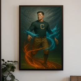 Elemental Athlete Art Jim Thorpe Poster