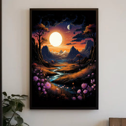 Celestial Landscape Poster