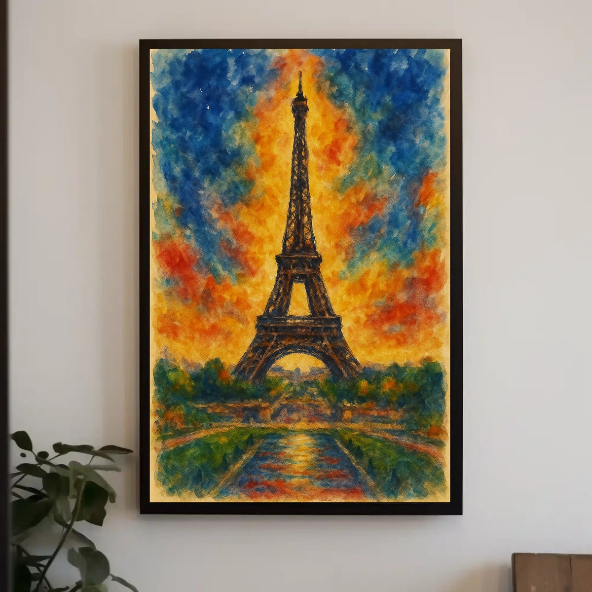 Eiffel Tower At Sunset Poster