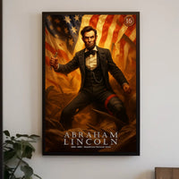 Abraham Lincoln Leadership Art Poster