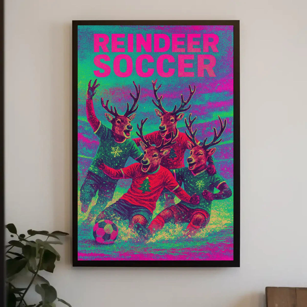 Reindeer Soccer Extravaganza Poster