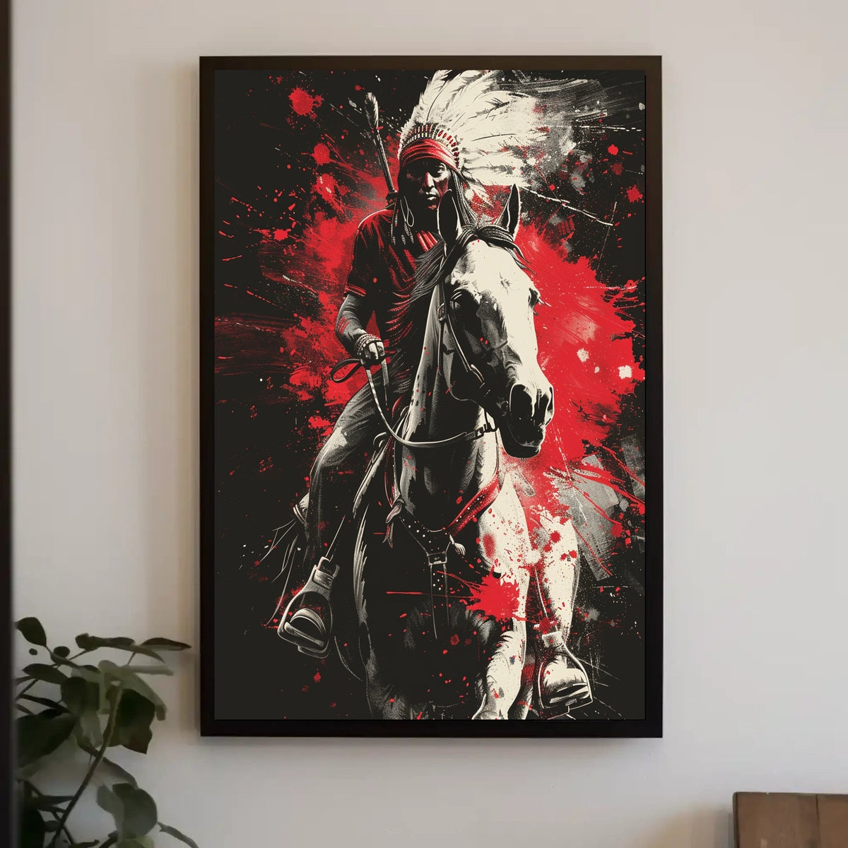 Warrior On Horseback Poster