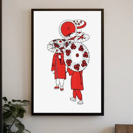 Traditional Parasol Art Poster