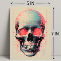 Technological Skull Poster