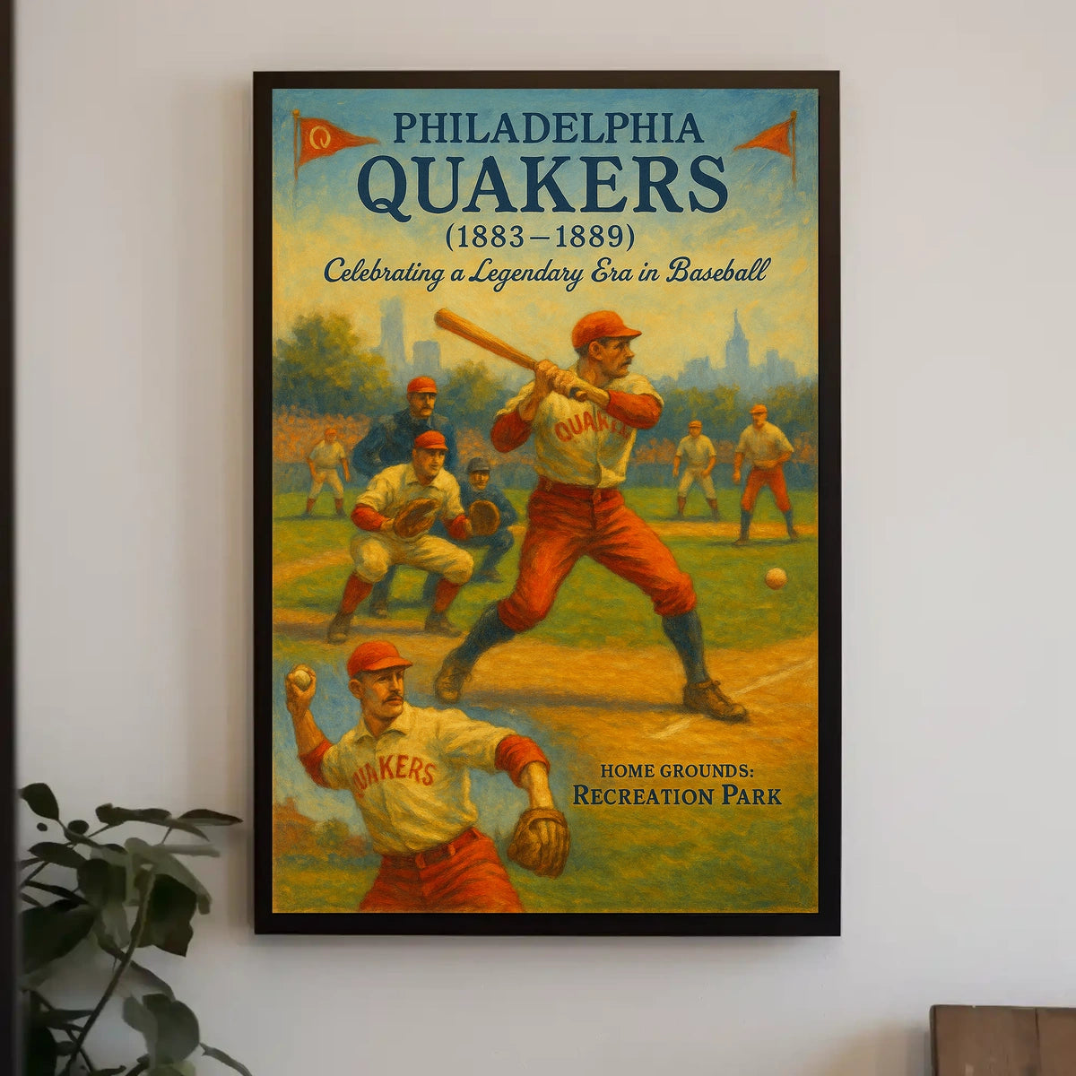 Philadelphia Quakers Celebrating A Poster