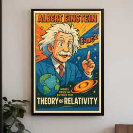 Albert Einstein Theory Of Relativity Poster