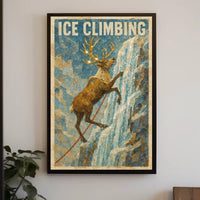 Ice Climbing Adventure Poster