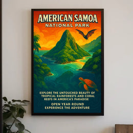 American Samoa National Park Adventure Poster Print