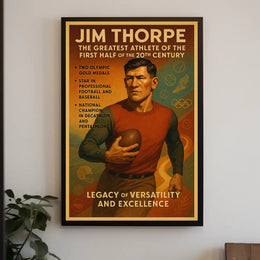 Jim Thorpe: The Greatest Athlete Poster
