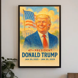 Donald Trump Visionary at the Helm Poster
