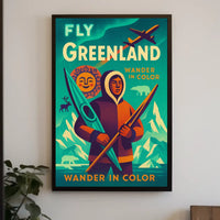 Wander In Color Fly Greenland Poster