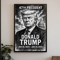 Donald Trump 47th President Poster