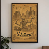 Spirit of Detroit Poster