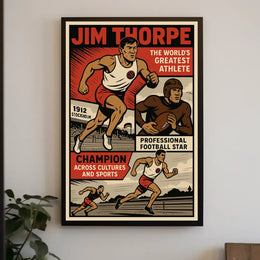 The Worlds Greatest Athlete Jim Thorpe Poster