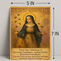Saint Abigail: Spiritual Serenity Cultural or Heritage Poster