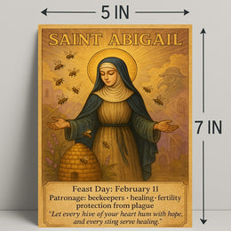 Saint Abigail: Spiritual Serenity Cultural or Heritage Poster
