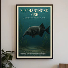 Elephantnose Fish NatureS Marvel Poster