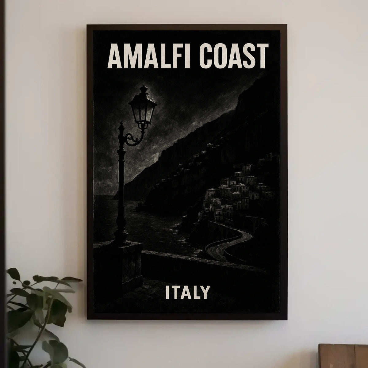 Amalfi Coast Italy Poster 18x24 Coastal Wall Art Decor