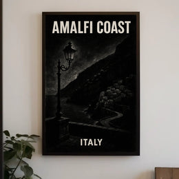 Amalfi Coast Italy Poster 18x24 Coastal Wall Art Decor