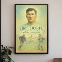 The Timeless Spirit of Jim Thorpe Poster