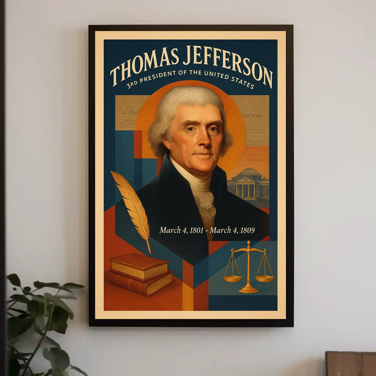 Thomas Jefferson A Legacy of Leadership Poster