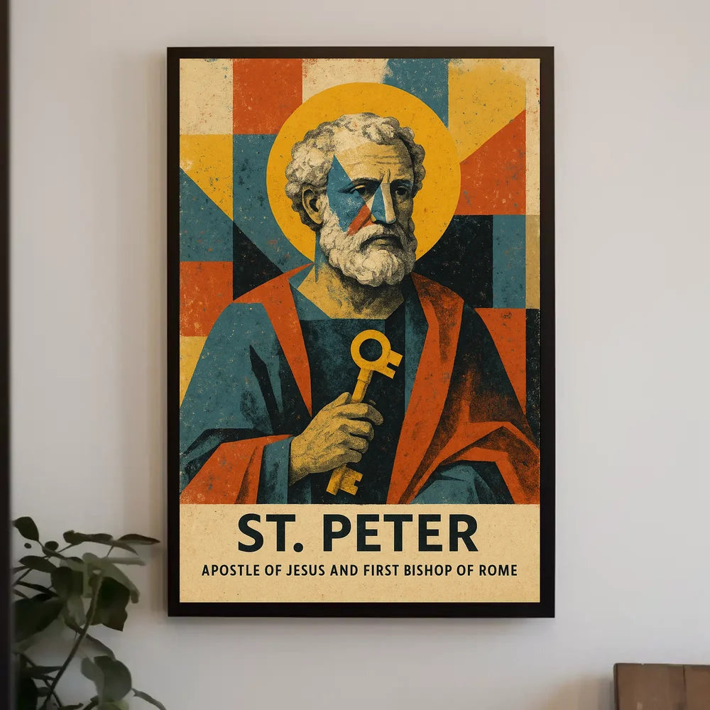 St. Peter, First Bishop of Rome Catholic Heritage Poster