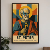 St. Peter, First Bishop of Rome Catholic Heritage Poster