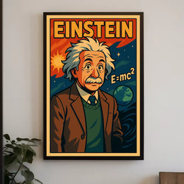 Einstein Theoretical Physicist Poster