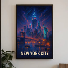 New York City Skyline Poster