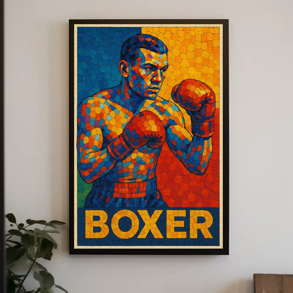 Vibrant Boxer Poster