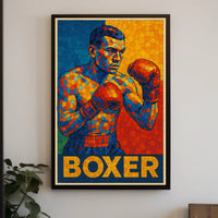 Vibrant Boxer Poster