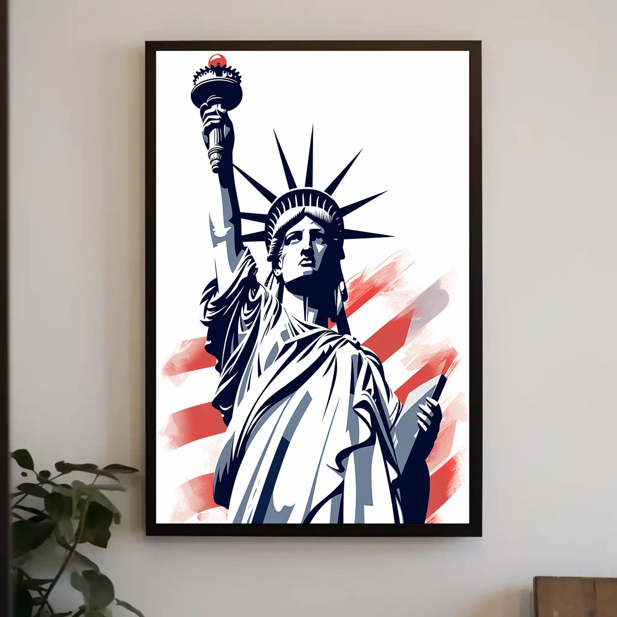 Statue of Liberty Celebrated Masterpiece Travel Poster
