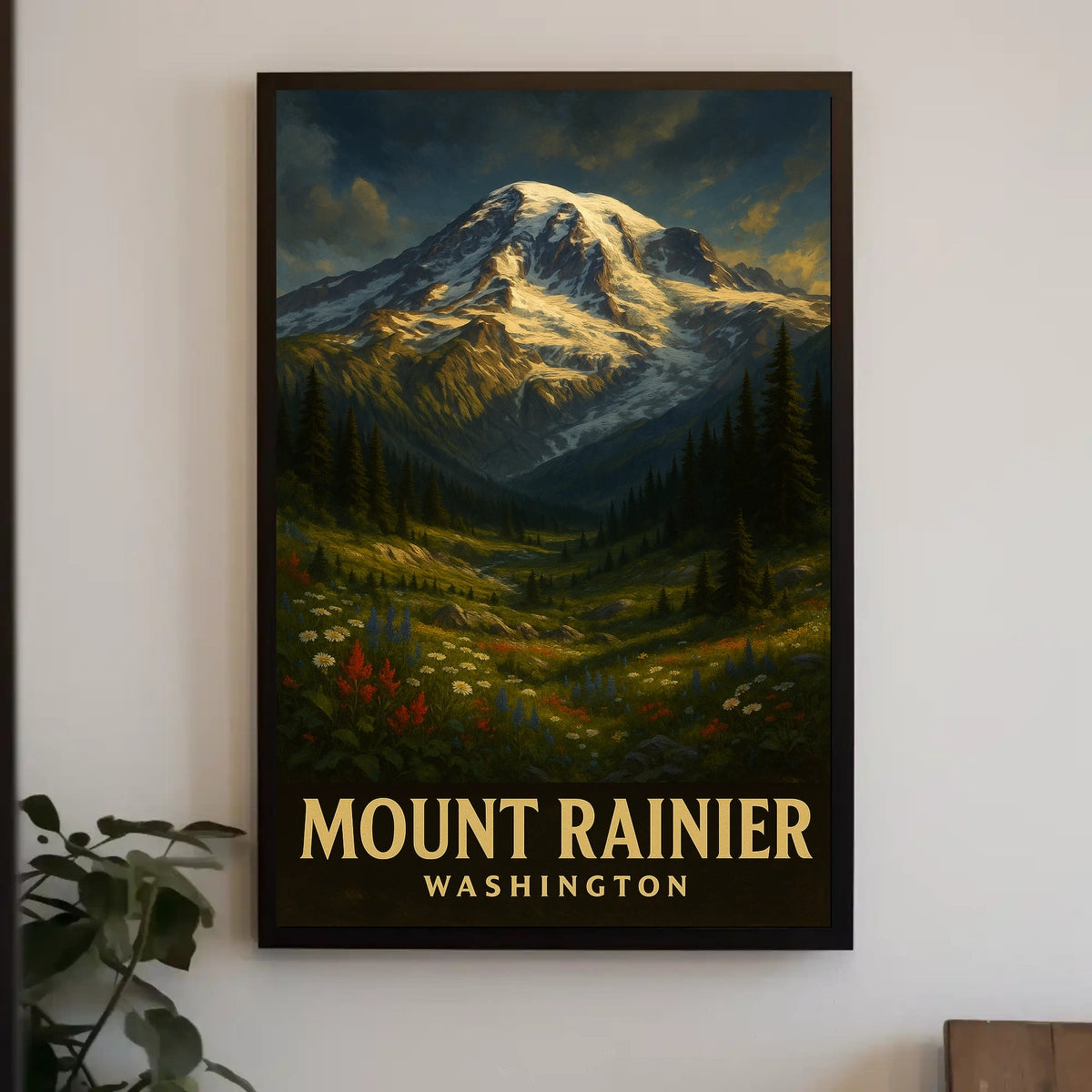 Majestic Mount Rainier Poster