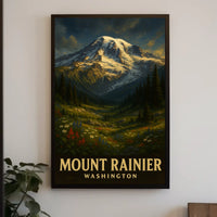 Majestic Mount Rainier Poster