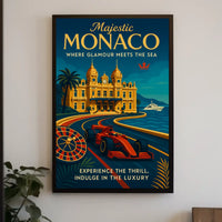 Majestic Monaco Poster