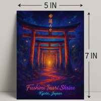 Fushimi Inari Shrine Pathway Cultural or Heritage Poster