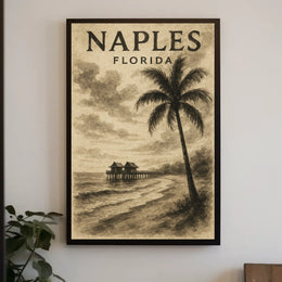 Naples Florida Serene Coastal Escape Poster Wall Art