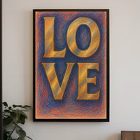 Vibrant Abstract Art Piece for Creative Spaces Poster