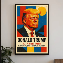 Trump Visionary Leader Pop Art Patriotic Poster