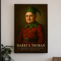 Whimsical Truman Fantasy Art Piece: Historical or Presidential Poster