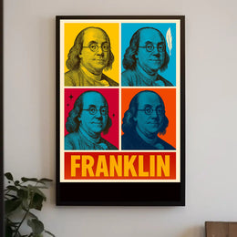 Franklin Pop Art Poster PosterGoat